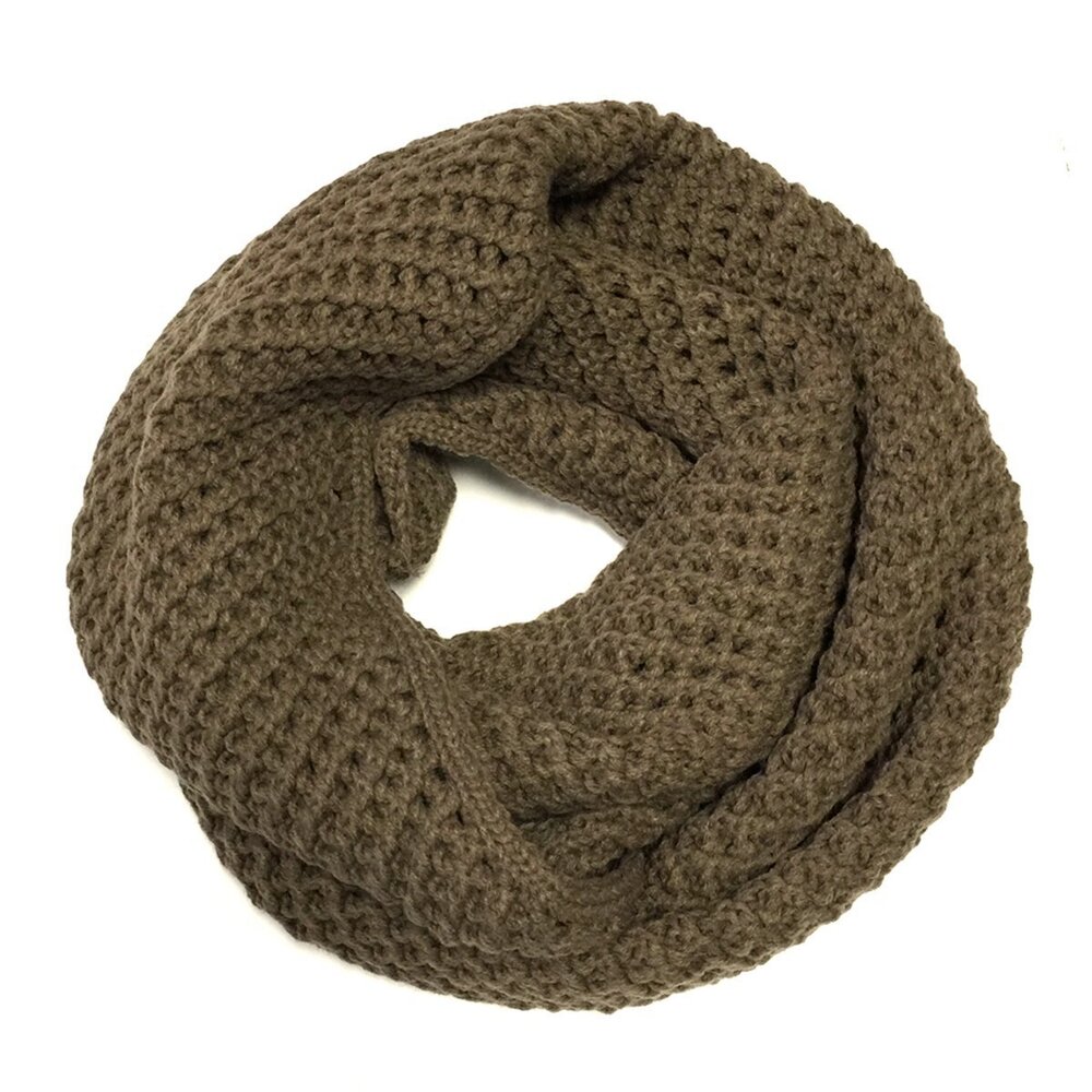 Solid Color Warm Winter Knit Infinity 8159 - image 1